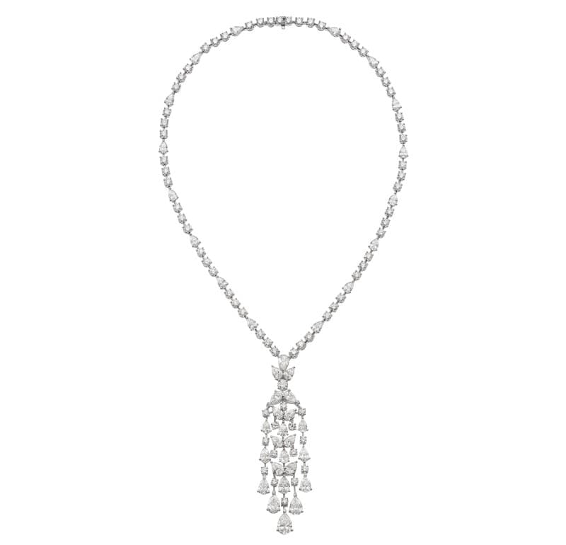 GraffPlatinum and Diamond Chandelier Necklace