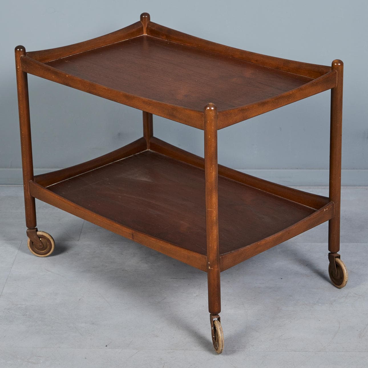 Bar cart/serving trolley, teak, 1960s.
