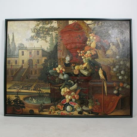 Unknown artist. 'The Garden of Eden', oil on canvas.