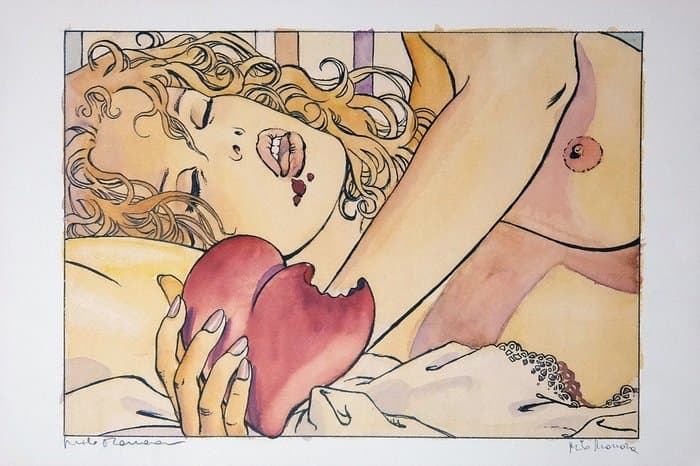 Milo Manara - 1 Print - Heart