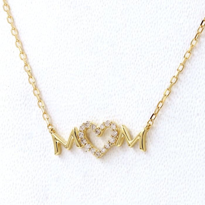 Necklace with pendant - 18 kt. Yellow gold - 0.08ct. tw. Diamond (Natural)