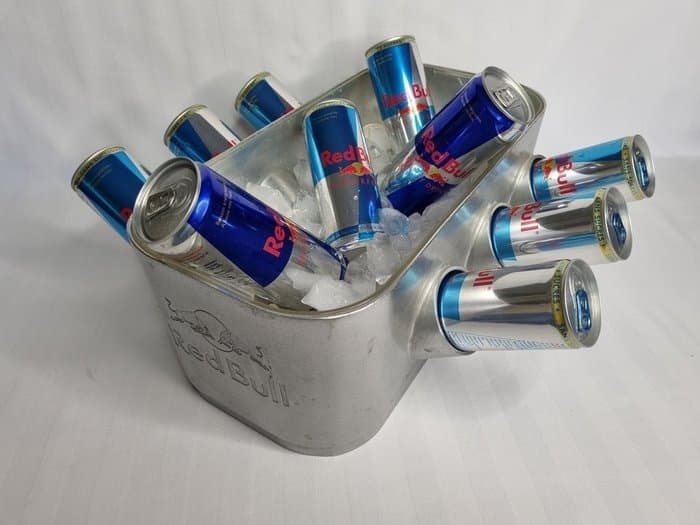 Red Bull - Ice bucket - Redbull Energyblock, V6 model - Aluminium