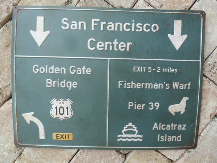 Sign - Sign - San Francisco street sign - Made in USA - California street sign - sheet metal
