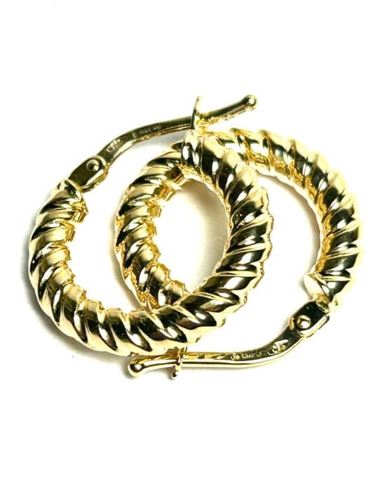 Hoop earrings - 18 kt. Yellow gold