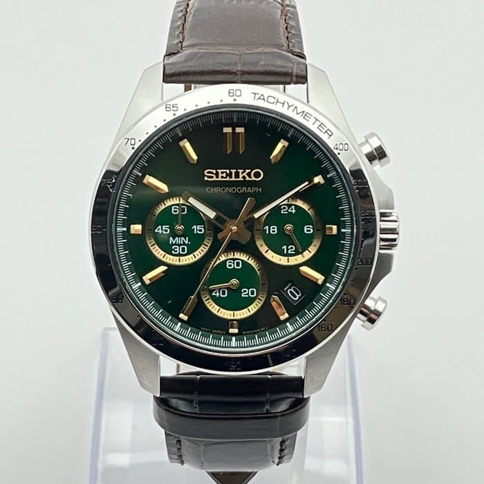 Seiko - Seiko 8T63-00D Chronograph Green Dial Men's Watch – Collectible Timepiece! - Men - 2011-present