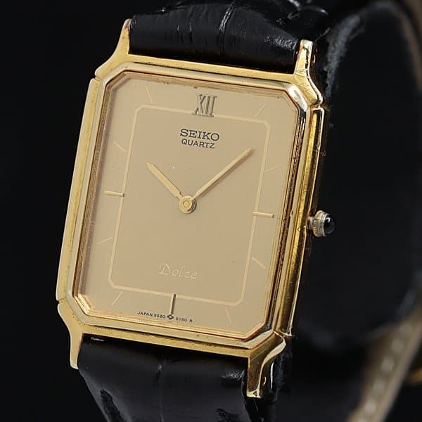 Seiko - Dolce Gold Dial - 9520-5140 - Unisex - 1990-1999