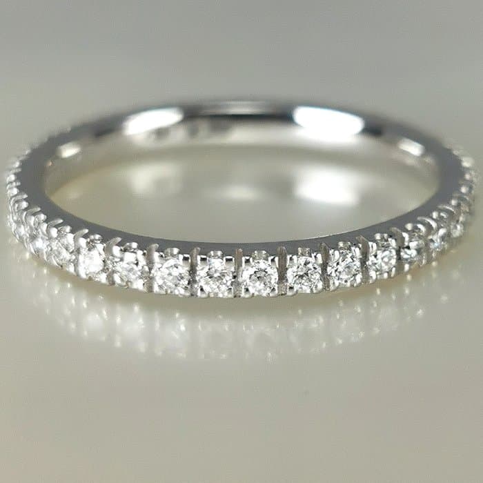 Eternity ring - 18 kt. White gold - 0.36ct. tw. Diamond (Natural) - Eternity Diamonds 0,36cts