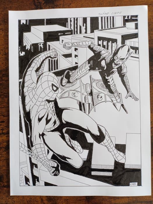 Luciano Bernasconi - Original drawing - Spiderman