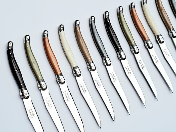 Laguiole - 12x Steak Knives - various - style de - Ensemble de couteaux de table (12) - Acier inoxydable
