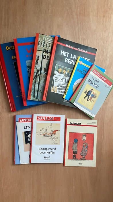 Kuifje - 8 x Sapperloot en 1 x Sapristi nr 15 - 9 Magazines - Limited edition - 2000/2016