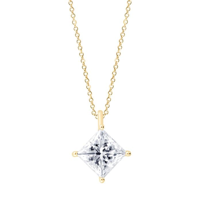 Pendant - 14 kt. Yellow gold - 3.00ct. tw. Diamond (Lab-grown)