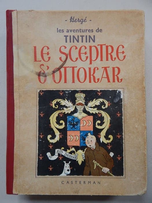 Tintin T8 - Le sceptre d'Ottokar N&B (A7) - C - 1 Album - First edition - 1939