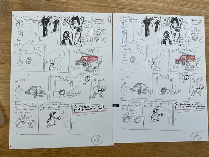 Tintin - l’Alph Art - Épreuve Imprimerie sans nuùérotation