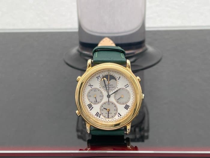 Seiko - Ref. 7T36-7A00 - Chronograph - MoonPhase - Alarm - Date - Men - 1990-1999