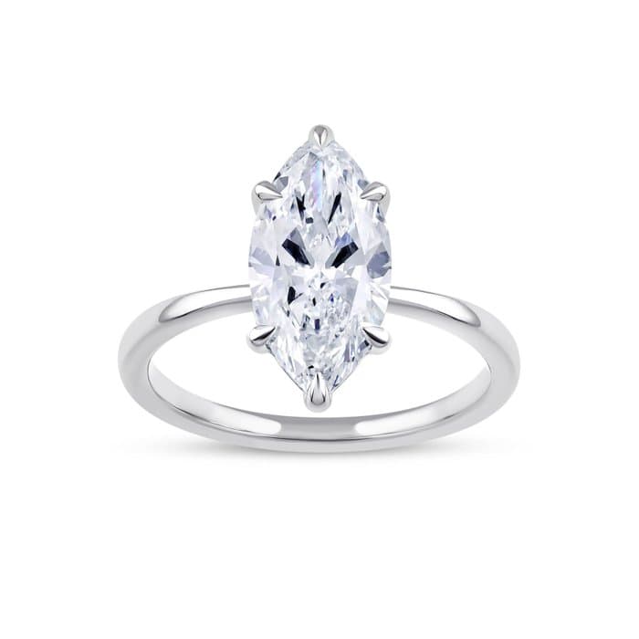 Ring - 14 kt. White gold - 3.00ct. tw. Diamond (Lab-grown)