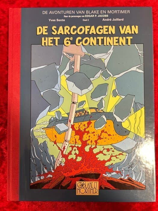 De avonturen van Blake en Mortimer 2 - De Sarcofagen van het 6e Continent deel 2 - luxe HC met linnen rug + persdossier - 2 Album - First edition - 2004