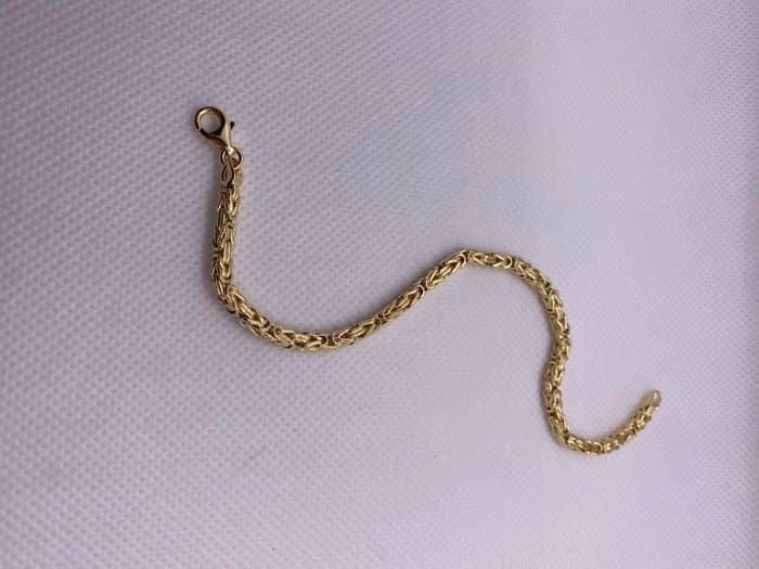Bracelet - 18 kt. Yellow gold - Byzantine 18kt gold bracelet