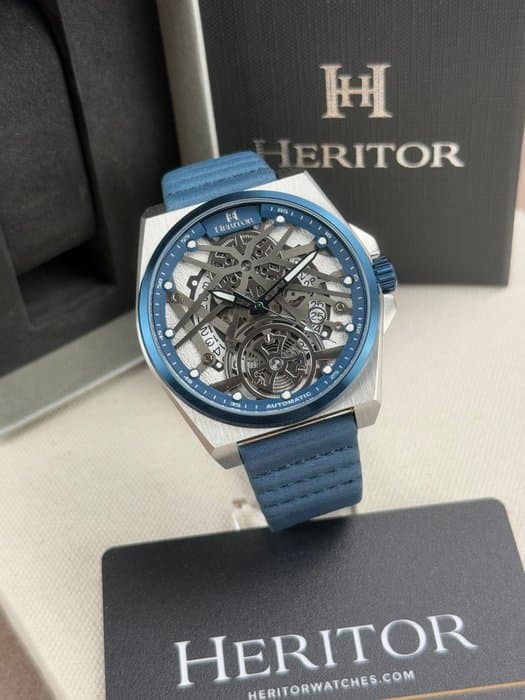 Heritor - Heritor Automatic Romero - Date - Blue - HERHS3904 - Men - 2020+