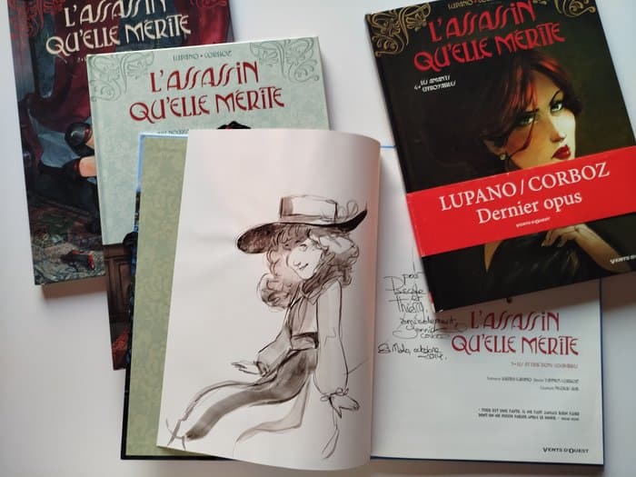 L'Assassin qu'elle mérite T1 à T4 + dédicace - Série complète - 4x C + bandeau - EO/Ré - 4 Album - 2014/2016