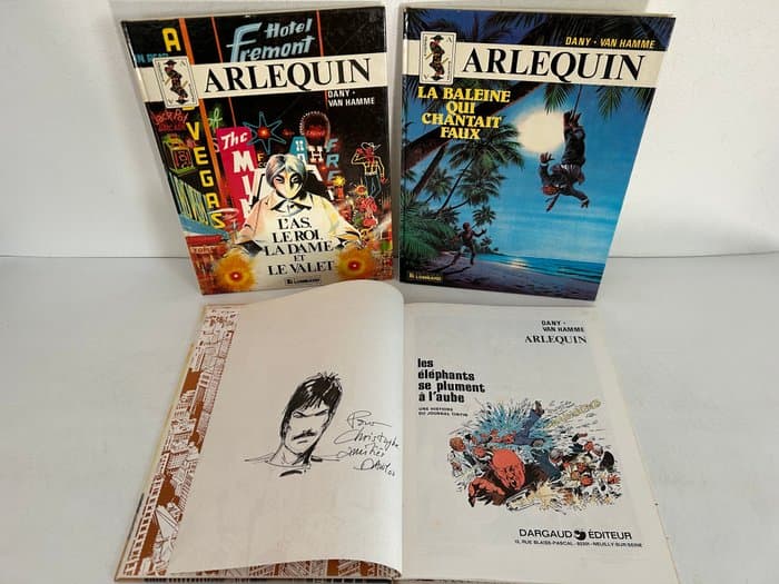 Arlequin T1 à T3 + dédicace - 3x C - 3 Album - First edition - 1979/1985