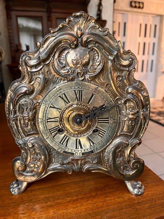 Table clock - Copper, Wood - 1960-1970