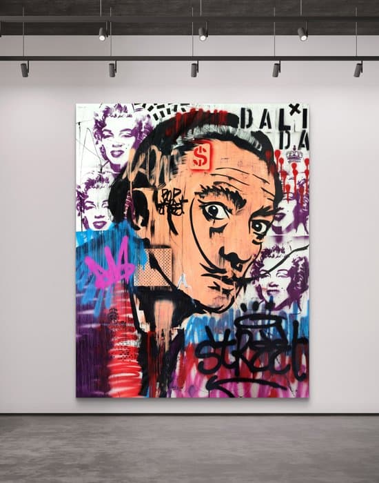 LACRISS (1990) - Salvador Dali + Pop Culture + Background Marilyn Monroe + XL