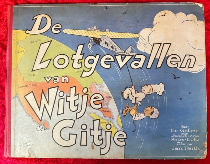 Witje en Gitje Verzamelalbums - De lotgevallen van Witje en Gitje - 1 Album - First edition - 1932