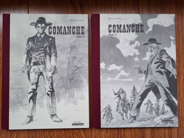 Comanche - Saga Retro Uitgaven 4 & 5 - HC met linnen rug - 2 Album - Limited edition - 2010/2012
