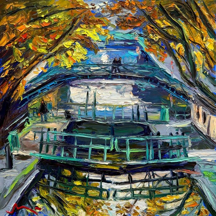 Ludovic Labbé (1978) - Canal St Martin, Paris