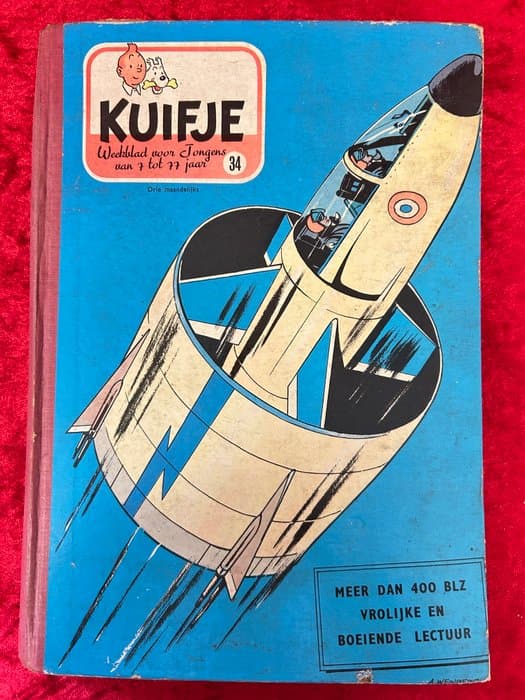 Kuifje (tijdschrift) Bundelingen Kuifje - Vlaams - Verzameling Kuifje 34 - 1 Album - First edition - 1956