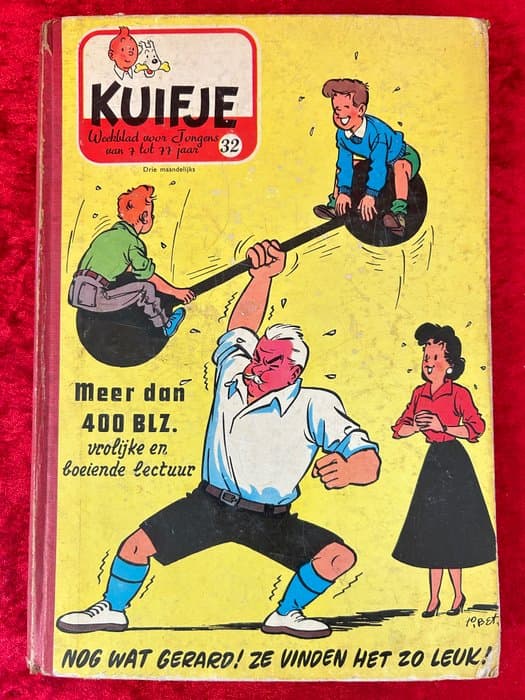 Kuifje (tijdschrift) Bundelingen Kuifje - Vlaams - Verzameling Kuifje 32 - 1 Album - First edition - 1956
