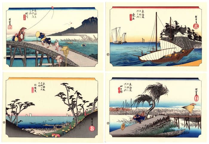 Kakegawa - Kuwana - Shirasuka - Yokkaichi - Utagawa Hiroshige (1797-1858) - Japan