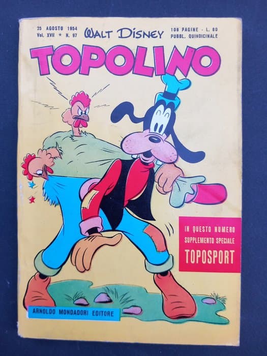 Topolino N.97 - completo di bollino del club di topolino - 1 Comic - First edition - 1954