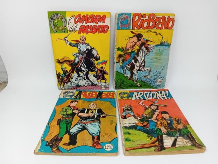 Gli albi del cowboy 4x L. 200 dal n. 2 al n. 5 - Araldo - 4 Comic books - First edition