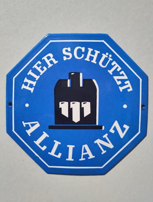 Allianz - Enamel sign - Enamel