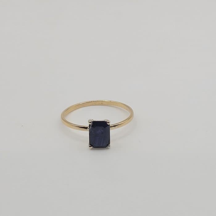 Sin Precio de Reserva - Ring - 18 kt. Yellow gold - 1.15ct. tw. Sapphire
