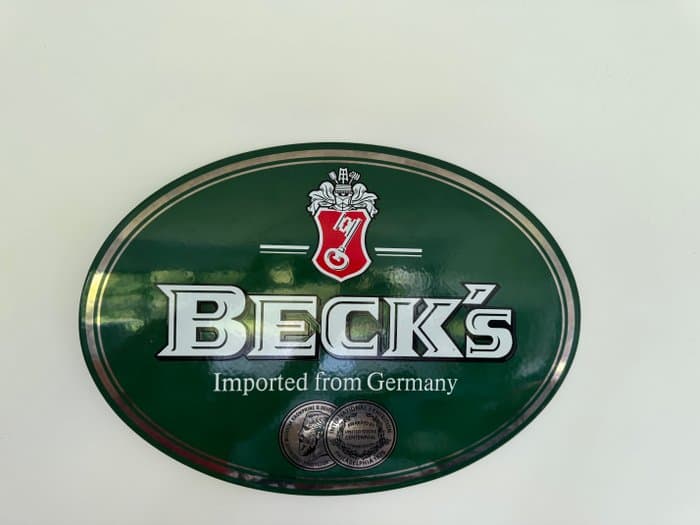 Duro - Plaque émaillée Beck beer - Enamel plate - Metal