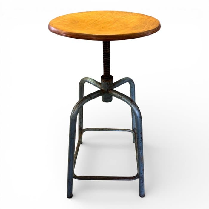 Stool - Wrought iron - Vintage industrial stool
