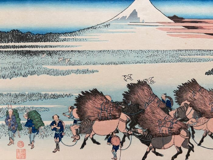 Ōno Field in Suruga Province - "Thirty-six Views of Mount Fuji" - Katsushika Hokusai (1760-1849) - Japan