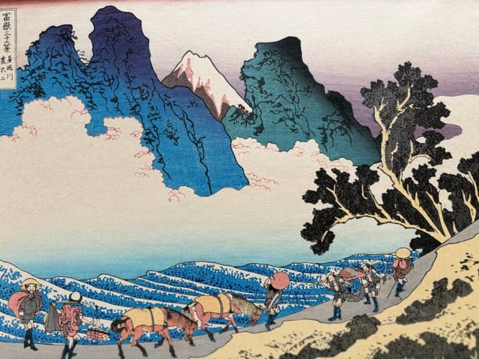 The Back of Fuji from the Minobu River - "Thirty-six Views of Mount Fuji" - Katsushika Hokusai (1760-1849) - Japan