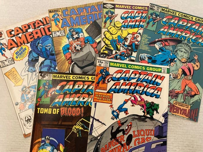Captain America (1968) 6 issues in range # 252 to 318!! - 4 Comic collection - First edition - 1980/1986
